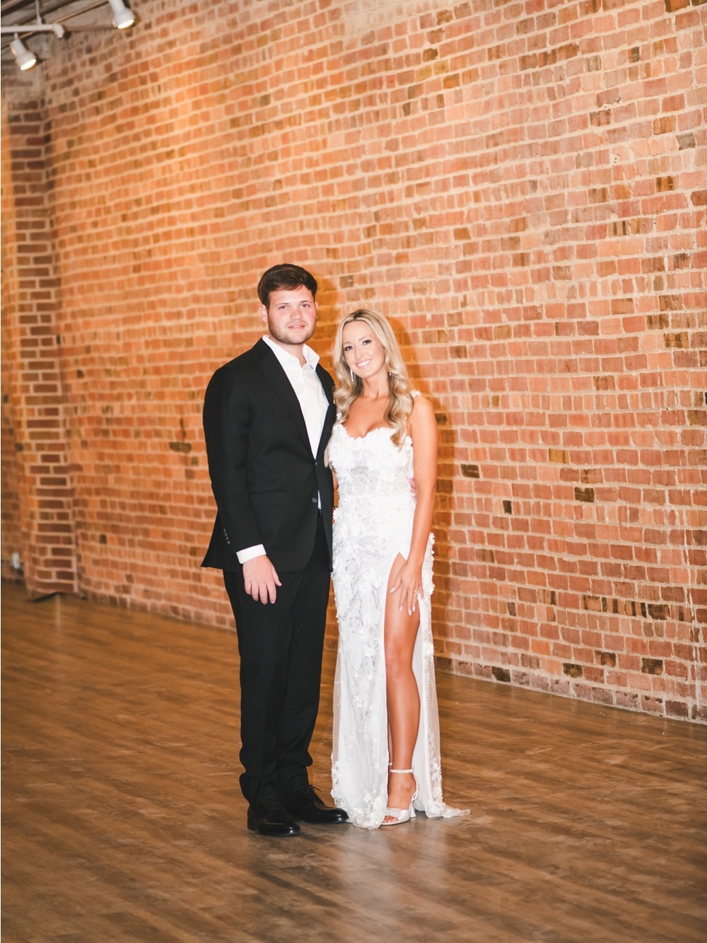 White Embellished Wedding Gown - Picture 3 of 4